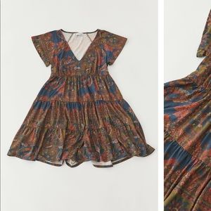 UO Julia tiered ruffle mini dress. NWT